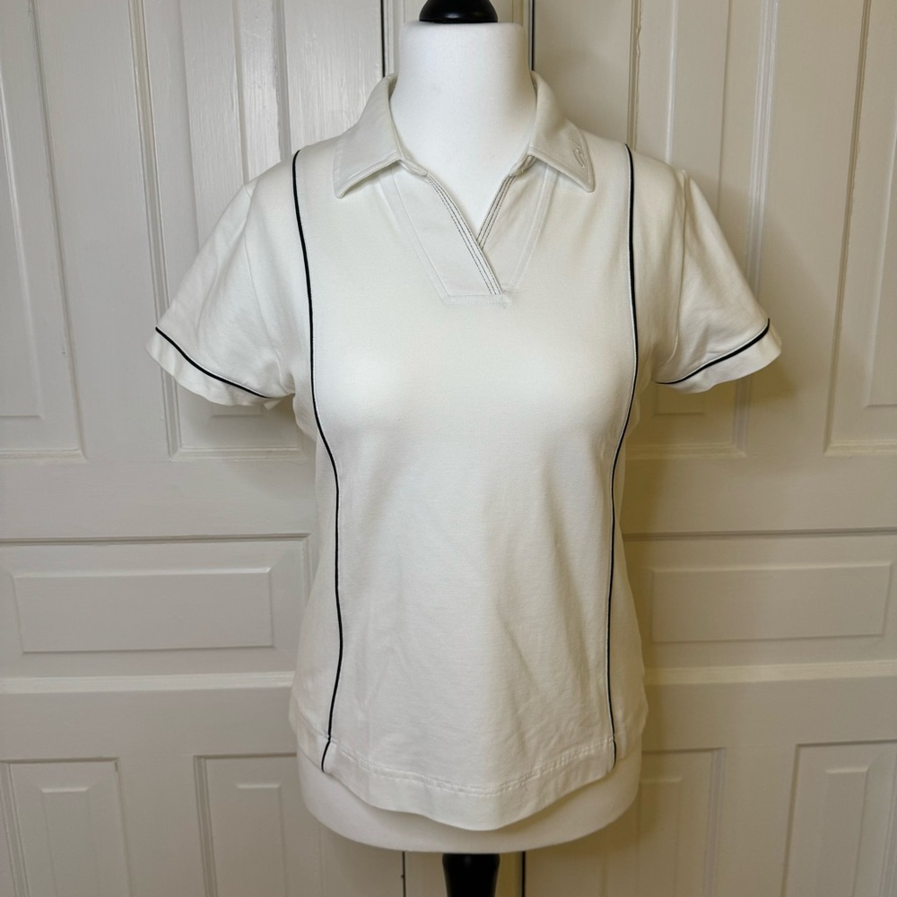 White Golf Shirt